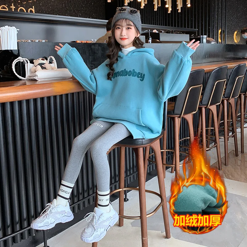 Girls Sweatshirts Tops Overcoat Outwear 2022 Letters Thicken Warm Winter Autumn Plus Size School Children's Clothing
Girls Sweatshirts Tops Overcoat Outwear 2022 Letters Thicken Warm Winter Autumn Plus Size School Children's Clothing