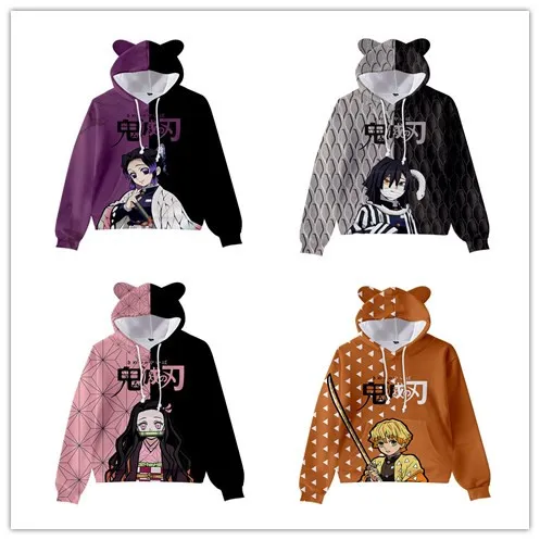 Demon Slayer Kamado Nezuko Cosplay Hoodie 3D Print Hooded Ear Pullover Sweatshirt Streetwear Jacket Coat
Demon Slayer Kamado Nezuko Cosplay Hoodie 3D Print Hooded Ear Pullover Sweatshirt Streetwear Jacket Coat
