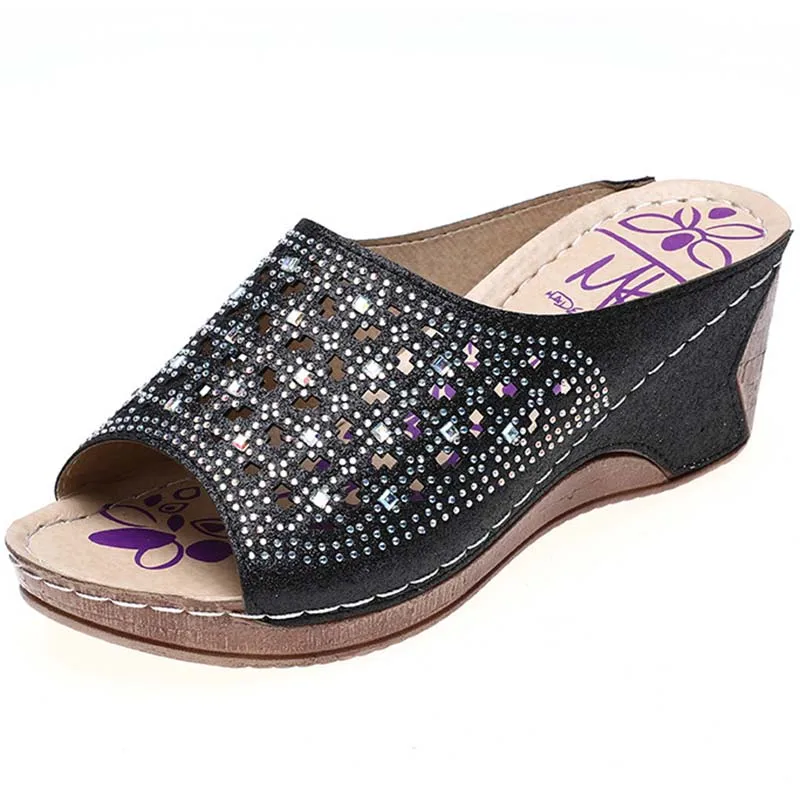 Women's Sandals Gladiator Bling Bling Outdoor Female Sandals Women's Shoes Rhinestone Platform Wedges Beaches Shoes For Women
Women's Sandals Gladiator Bling Bling Outdoor Female Sandals Women's Shoes Rhinestone Platform Wedges Beaches Shoes For Women