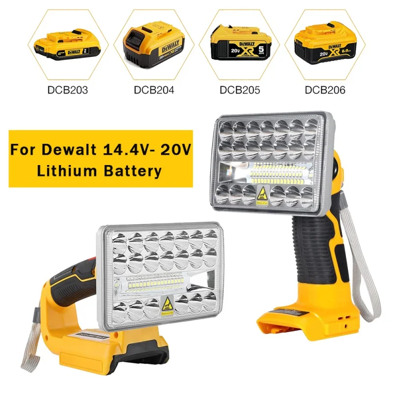 Для dewalt 18 Вт, инструмент для внутреннего и наружного освещения, светодиодный фонарь, фонарь для DEWALT, литий-ионная батарея 14,4-20 в, DCB201, DCB200
Для dewalt 18 Вт, инструмент для внутреннего и наружного освещения, светодиодный фонарь, фонарь для DEWALT, литий-ионная батарея 14,4-20 в, DCB201, DCB200