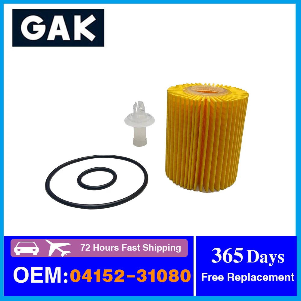 GAK brand Oil Filter suitable for Toyota Reiz 2.5 / 3.0L Crown 2.5 / 3.0L AVENSIS RAV 4 the Lexus GS300 / IS300 oem: 04152-31080
GAK brand Oil Filter suitable for Toyota Reiz 2.5 / 3.0L Crown 2.5 / 3.0L AVENSIS RAV 4 the Lexus GS300 / IS300 oem: 04152-31080