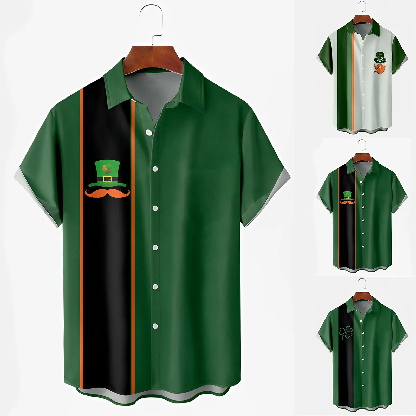 CLOOCL Men's Shirt Green Shamrock Pattern 3D Printed St Patricks Da Shirts Fashion Summer Short Sleeve Streetwear Tops
CLOOCL Men's Shirt Green Shamrock Pattern 3D Printed St Patricks Da Shirts Fashion Summer Short Sleeve Streetwear Tops