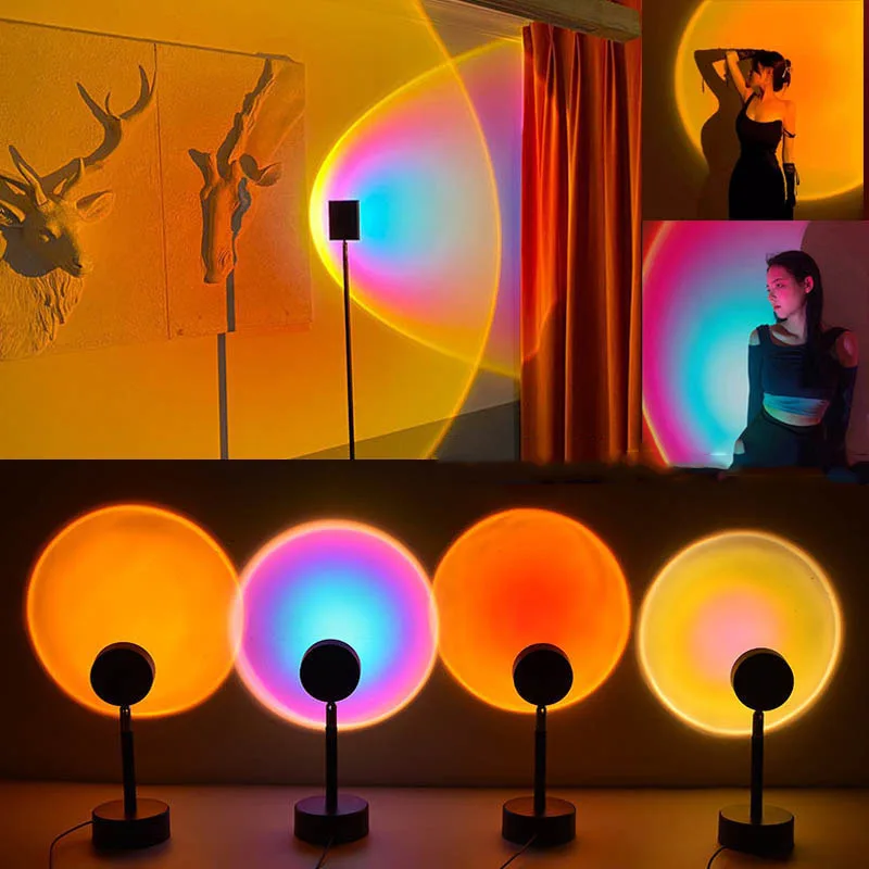 USB Rainbow Sunset Red Projector Led Night Light Sun Projection Desk Lamp for Bedroom Bar Coffee Store Wall Decoration Lighting
USB Rainbow Sunset Red Projector Led Night Light Sun Projection Desk Lamp for Bedroom Bar Coffee Store Wall Decoration Lighting