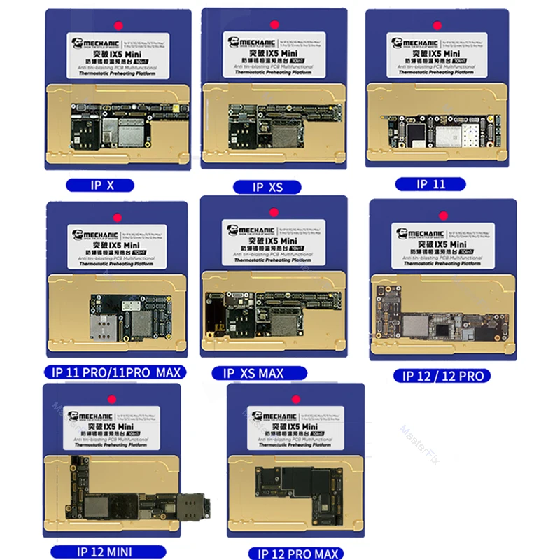 Mechanic IX5 Thermostat Remove Welding Platform Motherboard Welding Table Desoldering Heater for iPhone X/Xs Max/11-12 Pro Max
Mechanic IX5 Thermostat Remove Welding Platform Motherboard Welding Table Desoldering Heater for iPhone X/Xs Max/11-12 Pro Max
