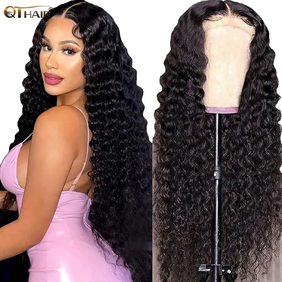 QT Deep Wave Lace Front Wigs Brazilian 13x4 Transparent Human Hair Lace Front Wig 4x4 Lace Closure Wigs For Black Women 150%
QT Deep Wave Lace Front Wigs Brazilian 13x4 Transparent Human Hair Lace Front Wig 4x4 Lace Closure Wigs For Black Women 150%