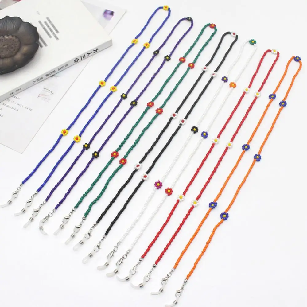 Bohemian Style Seven-color Glass Bead String Flower Rice Bead Glasses Chain Anti-drop Mask Chain
Bohemian Style Seven-color Glass Bead String Flower Rice Bead Glasses Chain Anti-drop Mask Chain