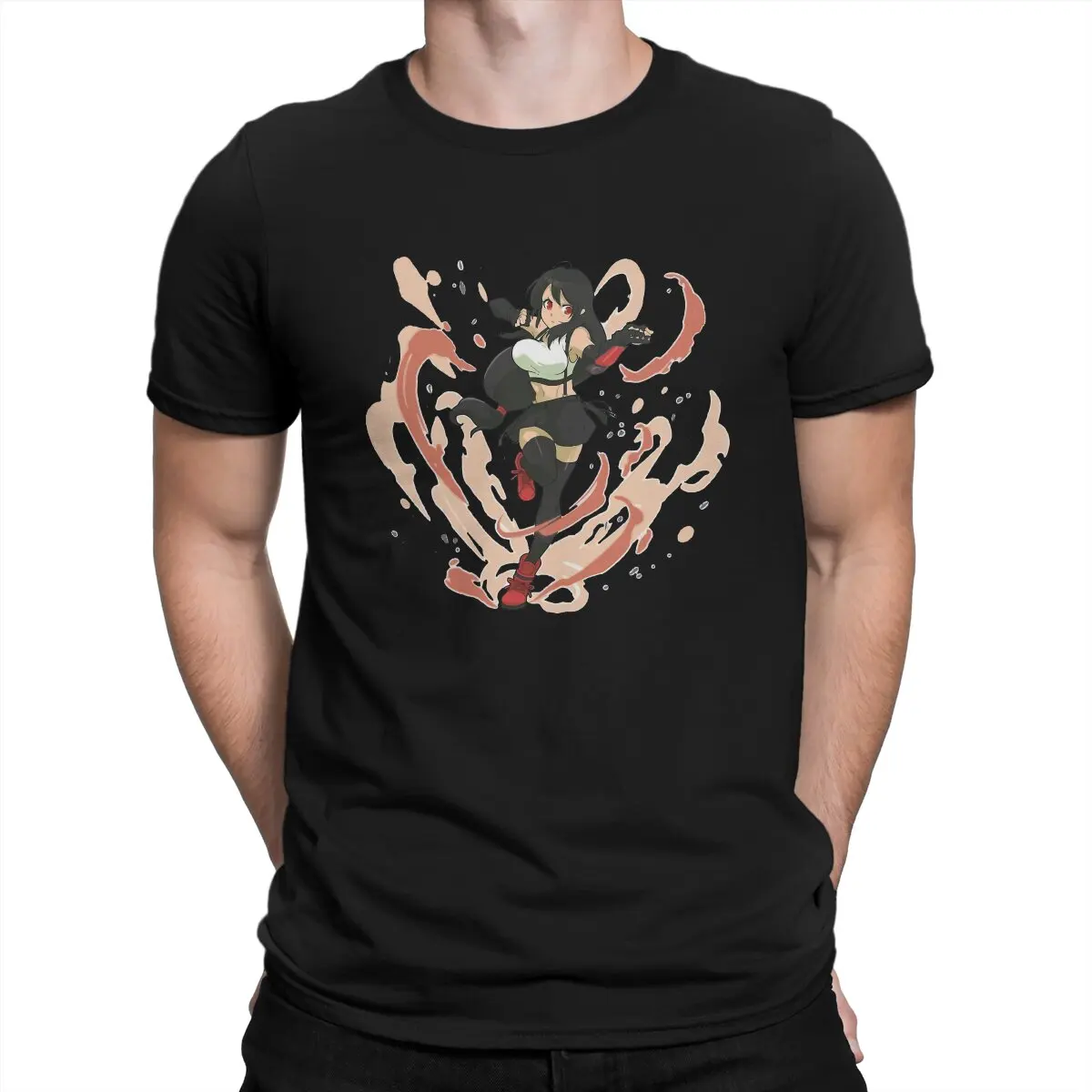 Final Fantasy Tifa Lockhart Creative TShirt for Men Avalanche Round Neck Basic T Shirt Personalize Birthday Gifts OutdoorWear 
Final Fantasy Tifa Lockhart Creative TShirt for Men Avalanche Round Neck Basic T Shirt Personalize Birthday Gifts OutdoorWear