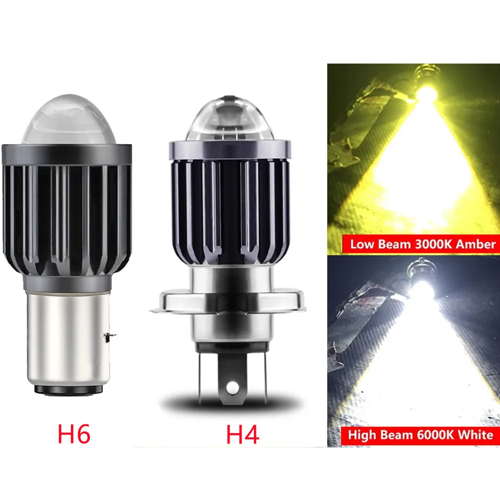 Motorcycle Two-color Headlight Far And Near Beam Spotlight Scooter Lights Double Hree Claw Modified Light Fog Lamp BA20D H6 H4
Motorcycle Two-color Headlight Far And Near Beam Spotlight Scooter Lights Double Hree Claw Modified Light Fog Lamp BA20D H6 H4