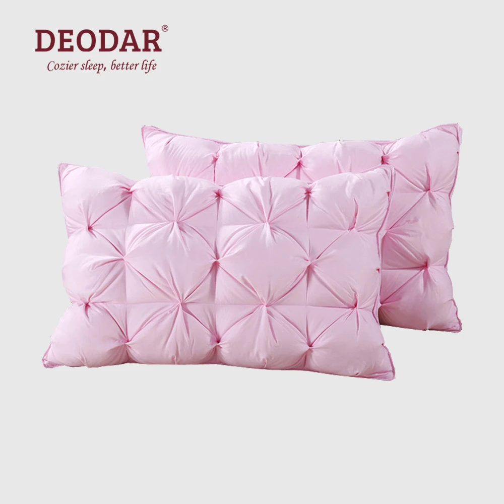 Deodar High Quality White Duck Down and Feather Filled Neck Pillow 100% Cotton Fabric Soft and Comfortable for Sleeping 48x74cm
Deodar High Quality White Duck Down and Feather Filled Neck Pillow 100% Cotton Fabric Soft and Comfortable for Sleeping 48x74cm