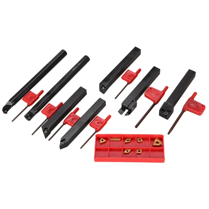 12Mm 21Pcs/Set Shank Lathe Turning Tool Holder Boring Bar +Insert+Wrench S12M-Sclcr06/Ser1212h16/Scl1212h06
12Mm 21Pcs/Set Shank Lathe Turning Tool Holder Boring Bar +Insert+Wrench S12M-Sclcr06/Ser1212h16/Scl1212h06
