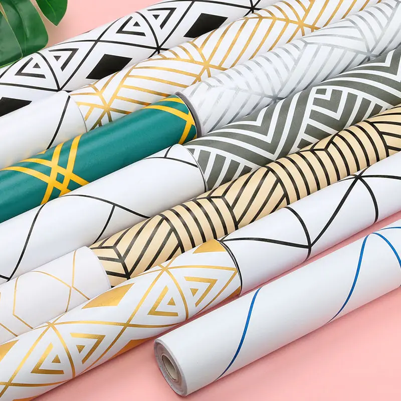Geometric Line Wallpaper Modern Thickened Kitchen Bedroom Sticker Peelable Furniture Background Waterproof Decorative Roll paper
Geometric Line Wallpaper Modern Thickened Kitchen Bedroom Sticker Peelable Furniture Background Waterproof Decorative Roll paper