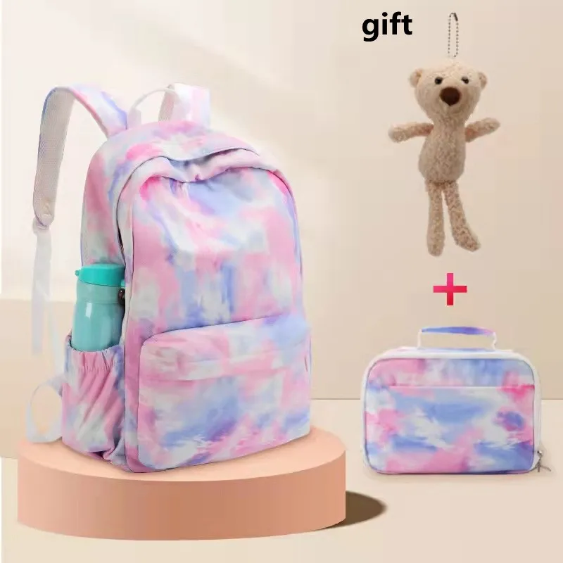 Backpack Girls Junior High School Primary School Students Gradient Printing School Bag Outdoor Travel Bag Lunch bag Combination
Backpack Girls Junior High School Primary School Students Gradient Printing School Bag Outdoor Travel Bag Lunch bag Combination