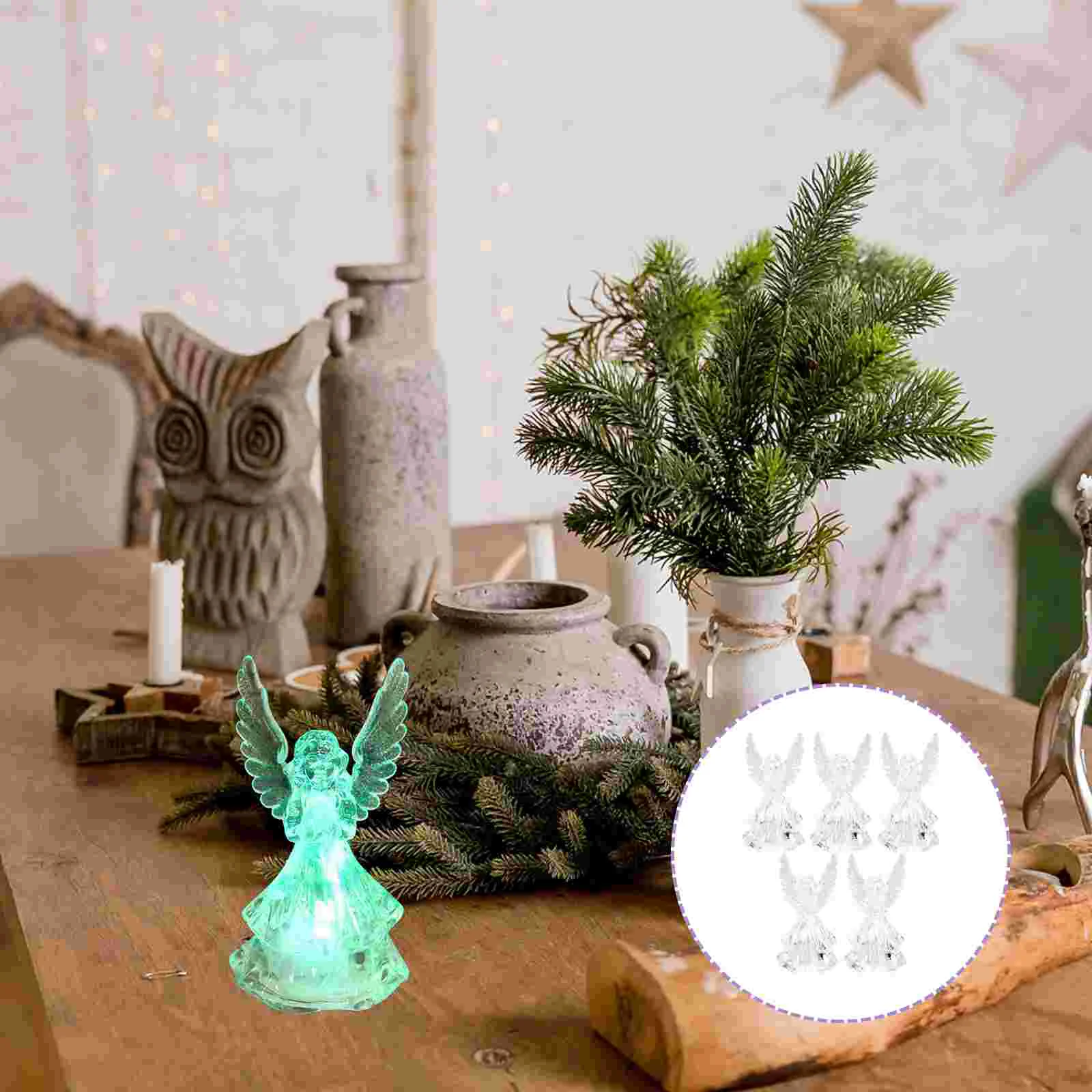 5 Pcs Angel Night Light Ornament Crystals Decor Shaped Lamp Xmas Acrylic Festival Gift Gifts Adorn Creative
5 Pcs Angel Night Light Ornament Crystals Decor Shaped Lamp Xmas Acrylic Festival Gift Gifts Adorn Creative