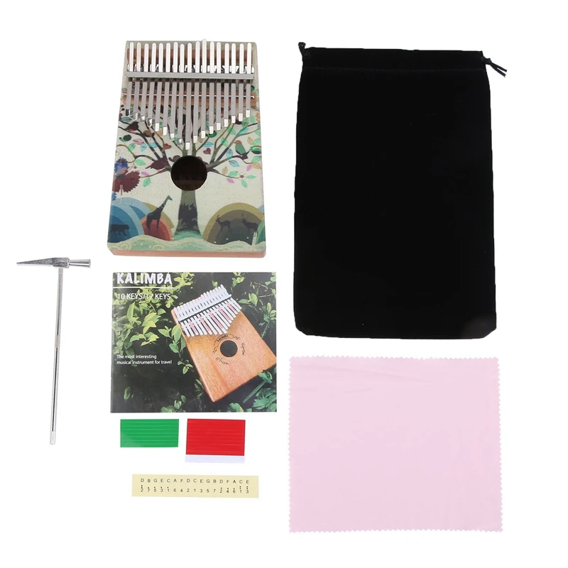 17 Key Thumb Piano With Study Instruction And Tune Hammer Wood Hand Finger Piano Mbira Gifts For Kids Adult Beginners (Animals)
17 Key Thumb Piano With Study Instruction And Tune Hammer Wood Hand Finger Piano Mbira Gifts For Kids Adult Beginners (Animals)