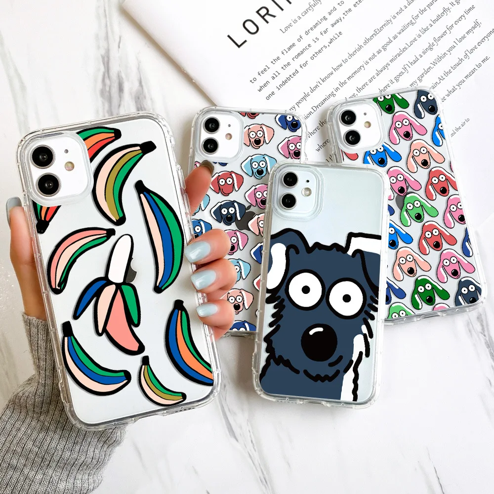 Cute Cartoon Dog Animal Pattern Phone Case For iphone 8 7 6 Plus SE2022 X XS MAX XR 11 13 12 Pro Max Mini Clear Shockproof Cover
Cute Cartoon Dog Animal Pattern Phone Case For iphone 8 7 6 Plus SE2022 X XS MAX XR 11 13 12 Pro Max Mini Clear Shockproof Cover