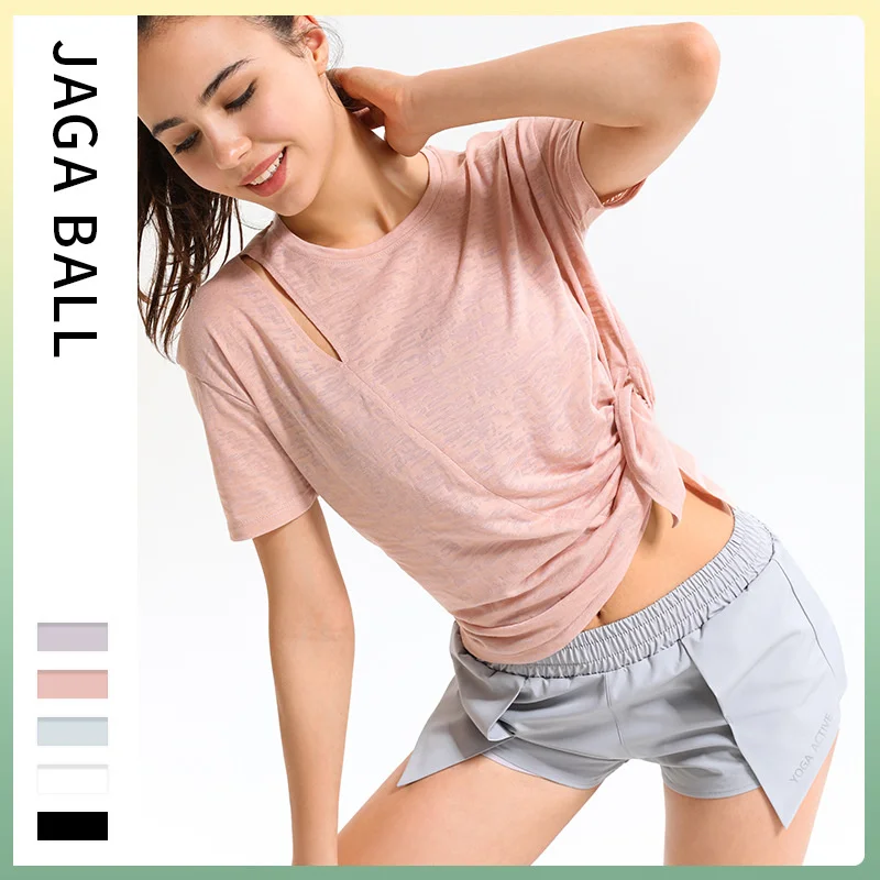 Spring And Summer New Short Sleeve Breathable Hollow Yoga Clothes Blouse Fashion Training Running Sports Fitness Clothes Women
Spring And Summer New Short Sleeve Breathable Hollow Yoga Clothes Blouse Fashion Training Running Sports Fitness Clothes Women