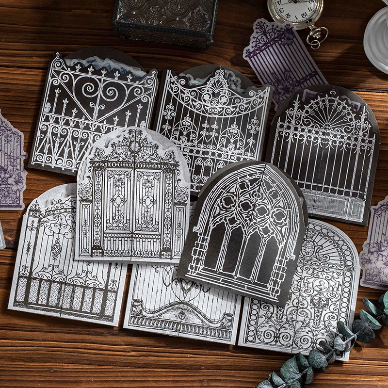 8paks/LOT Goth Castle series markers photo album decoration Sulfuric acid paper sticker
8paks/LOT Goth Castle series markers photo album decoration Sulfuric acid paper sticker