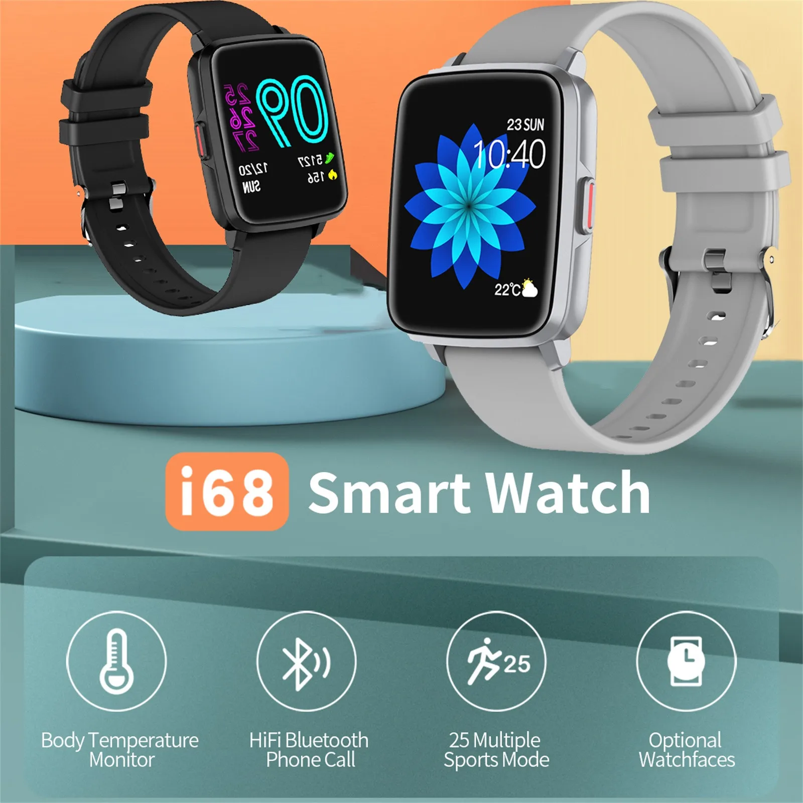 Android смарт-часы для iPhone Android I68 Bluetooth водонепроницаемый фитнес-трекер Смарт-часы для телефонов Android IOS фитнес
Android смарт-часы для iPhone Android I68 Bluetooth водонепроницаемый фитнес-трекер Смарт-часы для телефонов Android IOS фитнес