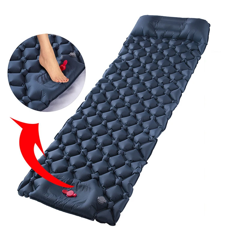 High Quality Winter Cold Automatic Sleeping Mat Camp Mattress Ultralight Inflatable Mattress with Pillow and Air Pump 
High Quality Winter Cold Automatic Sleeping Mat Camp Mattress Ultralight Inflatable Mattress with Pillow and Air Pump