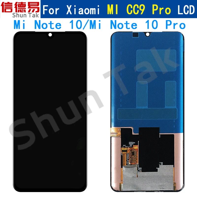 6.47" Original For Xiaomi Note 10 LCD Display Touch Screen Assembly For Xiaomi CC9 Pro Display MI Note 10 Pro Replacement Parts
6.47" Original For Xiaomi Note 10 LCD Display Touch Screen Assembly For Xiaomi CC9 Pro Display MI Note 10 Pro Replacement Parts
