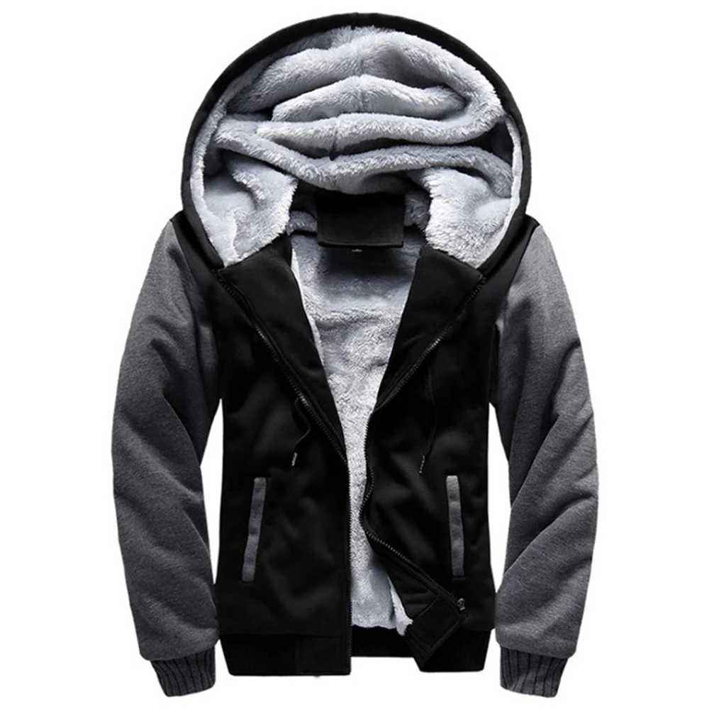 Men Thick Warm Fleece Fur Lined Hoodie Zip Up Winter Coat Jacket Sweatshirt Tops Streetwear Male Fashion Autumn Outwear
Men Thick Warm Fleece Fur Lined Hoodie Zip Up Winter Coat Jacket Sweatshirt Tops Streetwear Male Fashion Autumn Outwear