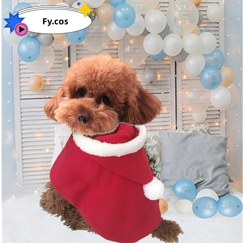 Cat Christmas hood puppy Santa Claus clothes Corkissi Shibi bear VIP Pomeranian pet Christmas dress up supplies
Cat Christmas hood puppy Santa Claus clothes Corkissi Shibi bear VIP Pomeranian pet Christmas dress up supplies