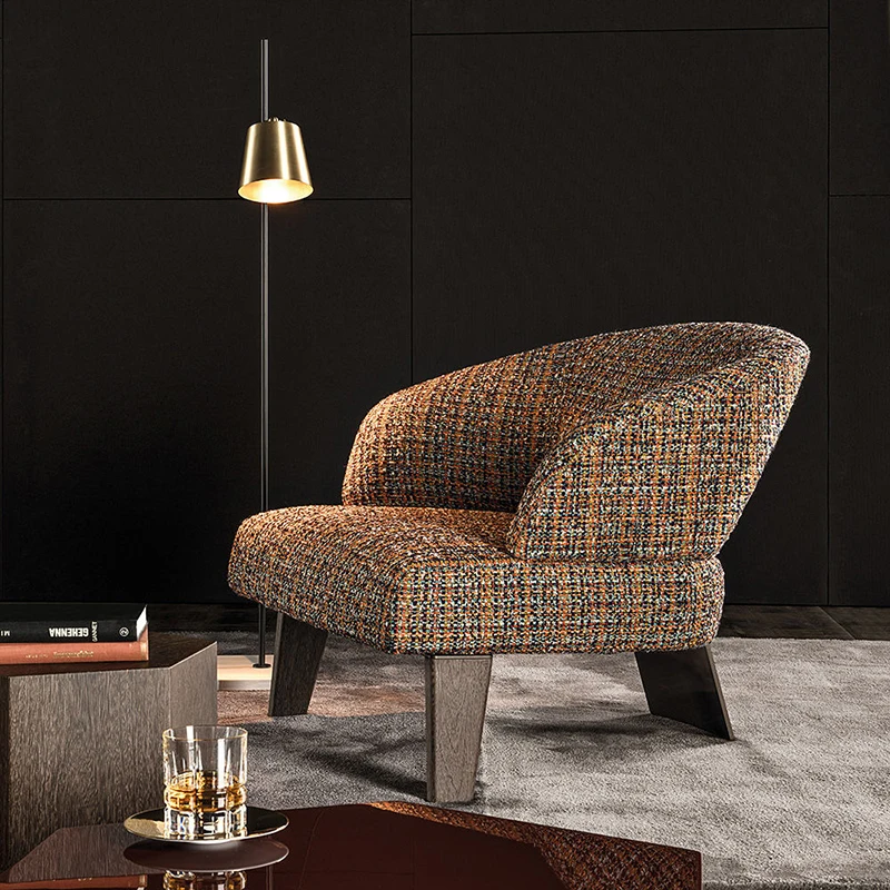 Italian single leather sofa Nordic designer living room luxury leisure bedroom study tiger chair
Italian single leather sofa Nordic designer living room luxury leisure bedroom study tiger chair