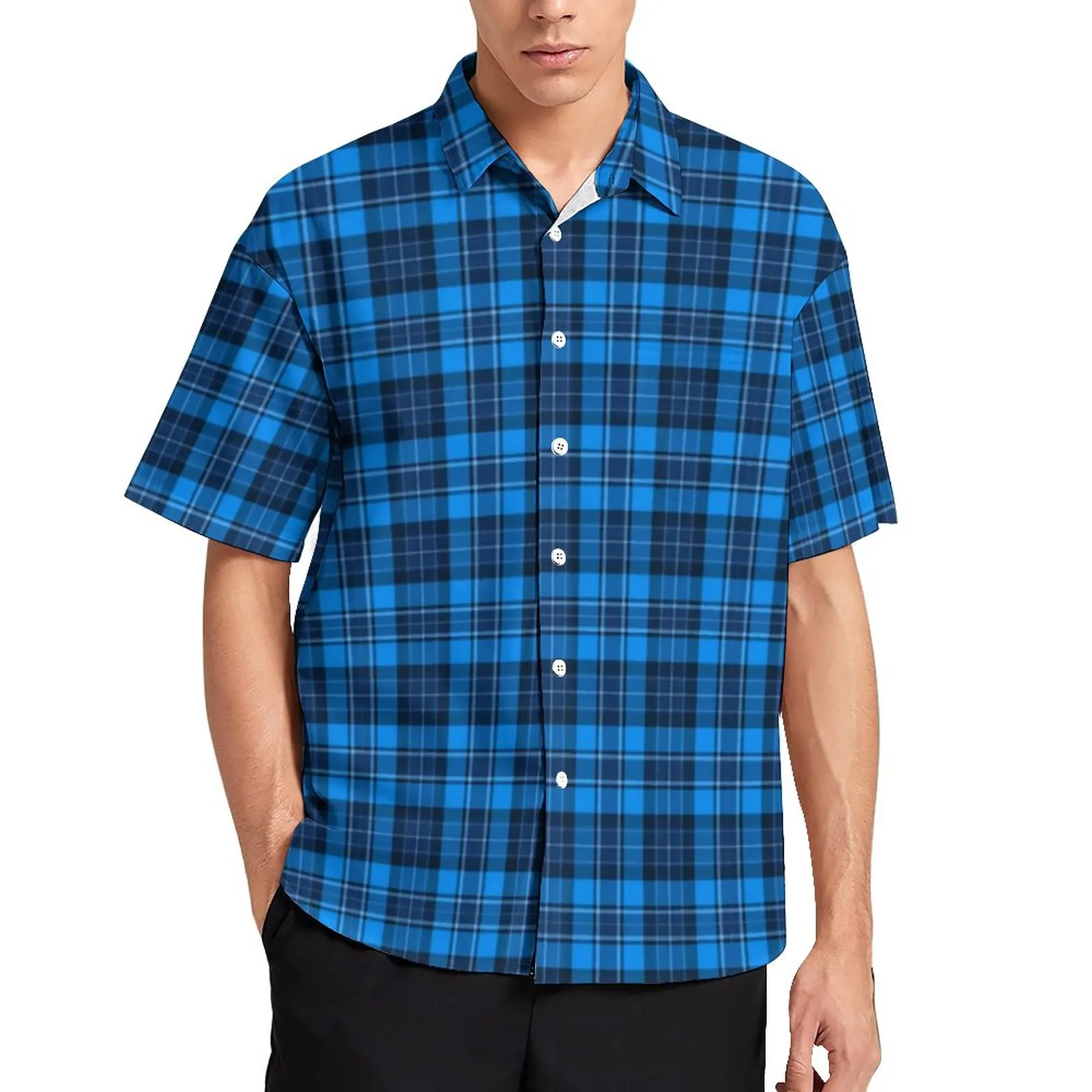 Blue Tartan Plaid Shirt Man Vintage Print Casual Shirts Hawaiian Graphic Blouses Short-Sleeve Harajuku Oversized Gift
Blue Tartan Plaid Shirt Man Vintage Print Casual Shirts Hawaiian Graphic Blouses Short-Sleeve Harajuku Oversized Gift
