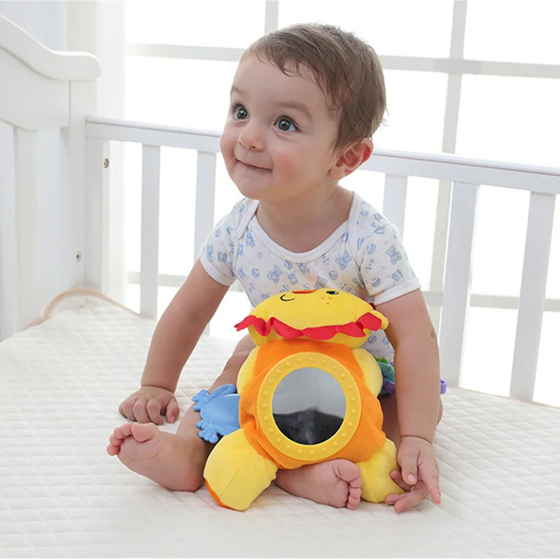Newborn Cartoon Animals Rattle with Teether Distorting Mirror Kids Plush Doll Baby Stroller Crib Hanging Rattles Infant Toys
Newborn Cartoon Animals Rattle with Teether Distorting Mirror Kids Plush Doll Baby Stroller Crib Hanging Rattles Infant Toys