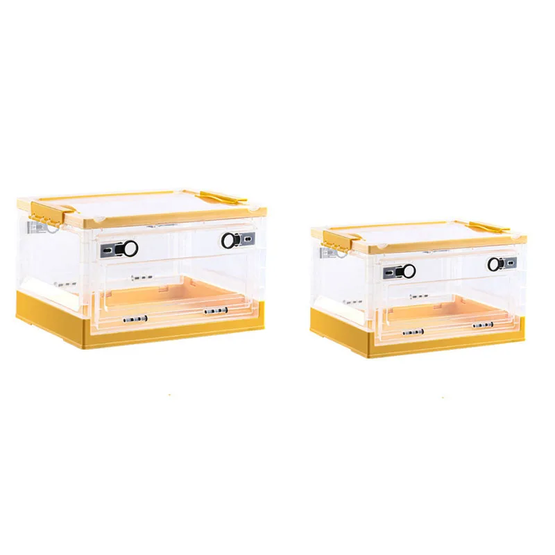 Plastic Folding Storage Container Stack Foldable Organizer Box Container Sundries Storage Box Of Side Door Opening
Plastic Folding Storage Container Stack Foldable Organizer Box Container Sundries Storage Box Of Side Door Opening