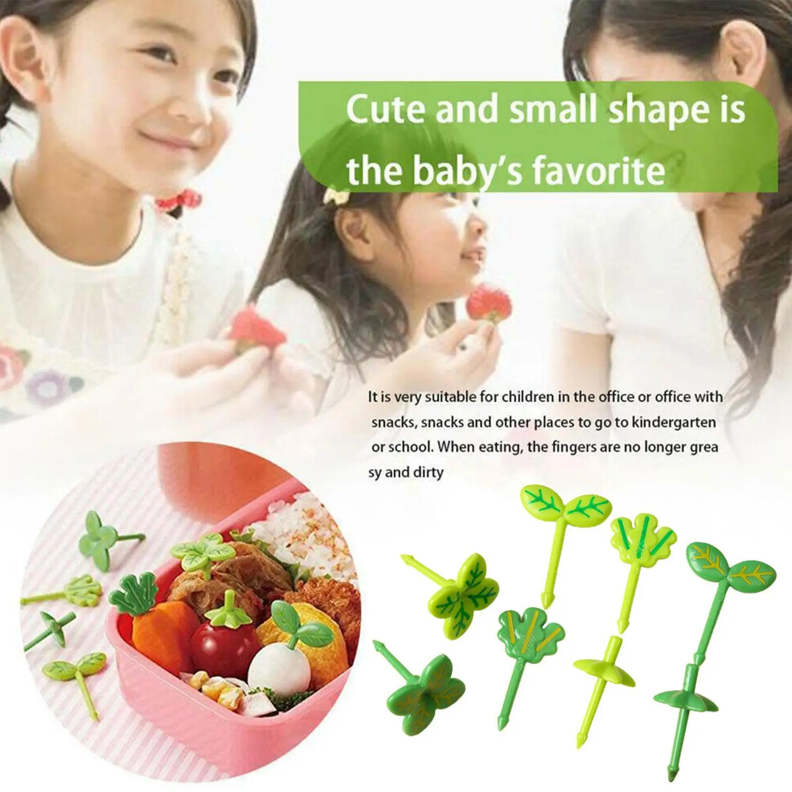 8Pcs Toothpick Four leaf Clover Plastic Fruit Fork Decor Lunch Box Bento Food Picks Dessert Fork Bento Boxes Accessories
8Pcs Toothpick Four leaf Clover Plastic Fruit Fork Decor Lunch Box Bento Food Picks Dessert Fork Bento Boxes Accessories