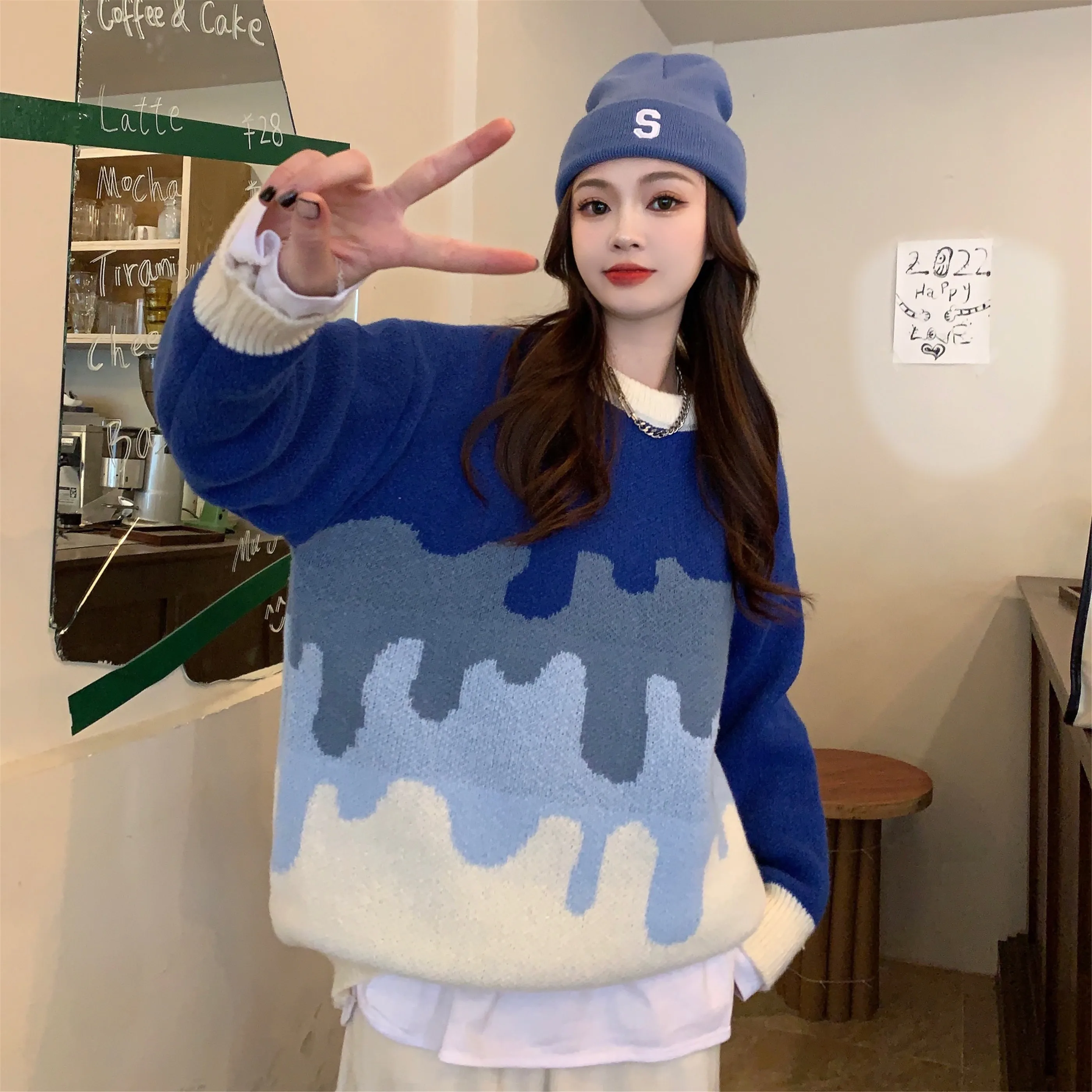 2023 New Arrival Autumn Winter Women Loose Casual O-neck Long Sleeve Sweater Korean Style Good Quality Knitted Sweaters V366
2023 New Arrival Autumn Winter Women Loose Casual O-neck Long Sleeve Sweater Korean Style Good Quality Knitted Sweaters V366
