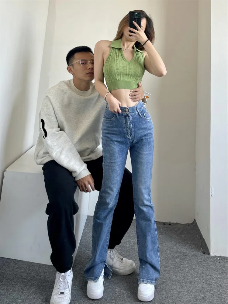 Sexy WOMANGAGA Retro Street Style Babes High Waist Skinny Denim Flared Pants Summer Solid Color Side Slit Women's Clothing PD7S
Sexy WOMANGAGA Retro Street Style Babes High Waist Skinny Denim Flared Pants Summer Solid Color Side Slit Women's Clothing PD7S