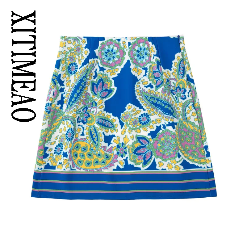 XITIMEAO Women Fashion Printed A Line Mini Skirt Vintage High Waist Side Zipper Female Skirts Mujer
XITIMEAO Women Fashion Printed A Line Mini Skirt Vintage High Waist Side Zipper Female Skirts Mujer