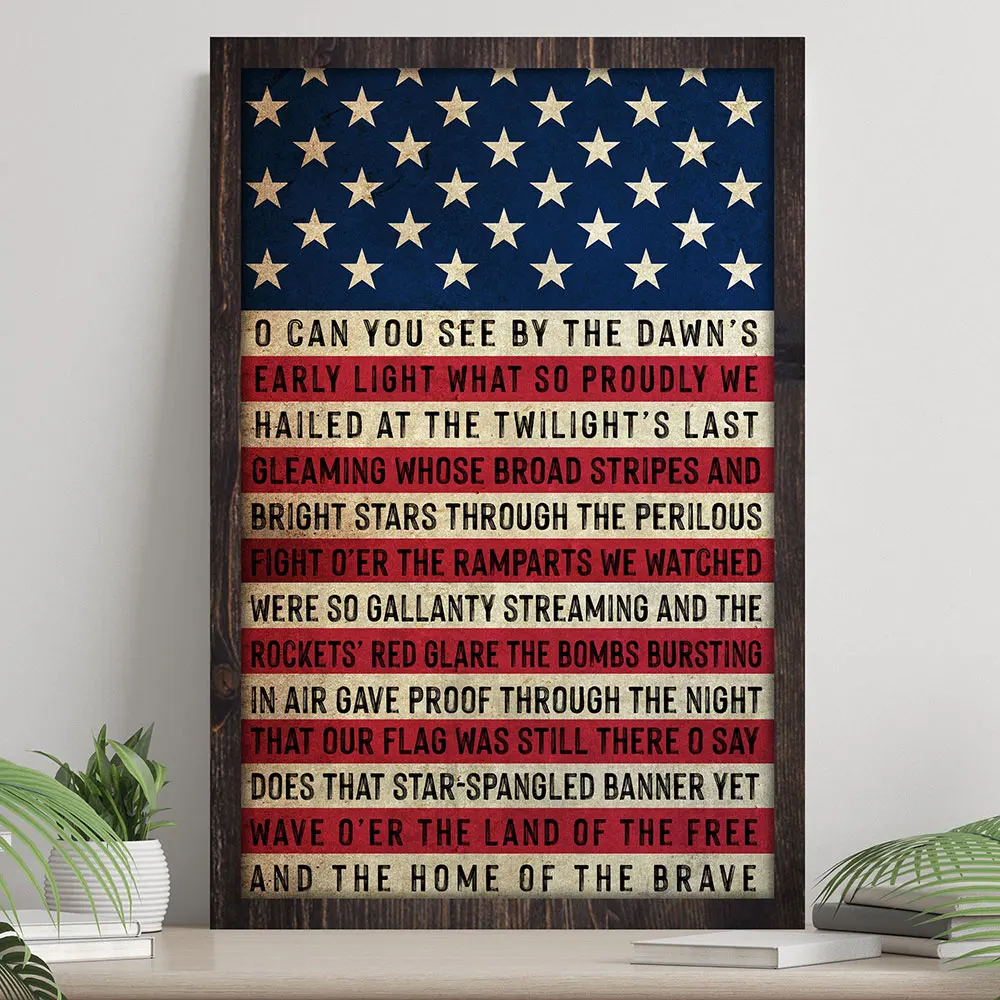 Farmhouse National Anthem Flag Posters and Prints Wall Art Canvas Painting Star Spangled Banner Pictures Living Room Home Decor
Farmhouse National Anthem Flag Posters and Prints Wall Art Canvas Painting Star Spangled Banner Pictures Living Room Home Decor