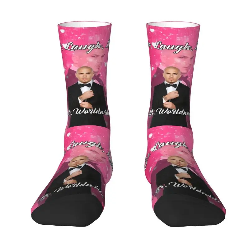 Cute Print Mr Worldwide Says To Live Laugh Love Pink Socks for Women Men Stretchy Summer Autumn Winter Pitbull Crew Socks
Cute Print Mr Worldwide Says To Live Laugh Love Pink Socks for Women Men Stretchy Summer Autumn Winter Pitbull Crew Socks