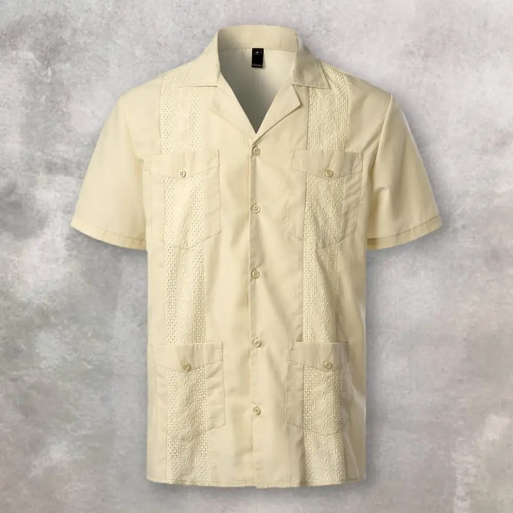 Men Shirt Thin Summer Shirt Buttons Stylish Comfortable Short Sleeve Summer Shirt Daily Garment
Men Shirt Thin Summer Shirt Buttons Stylish Comfortable Short Sleeve Summer Shirt Daily Garment