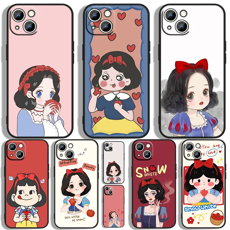 Pretty snow white Princess Phone Case For Apple iPhone 11 12 13 14 Max Mini 5 6 7 8 S SE X XR XS Pro Plus Black Iuxury Back Soft 
Pretty snow white Princess Phone Case For Apple iPhone 11 12 13 14 Max Mini 5 6 7 8 S SE X XR XS Pro Plus Black Iuxury Back Soft