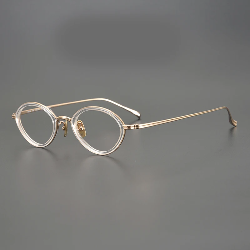 Designer brand 2023 Retro Oval glasses frame Japan women titanium optical eyewear Myopia reading prescription vintage eyeglasses 
Designer brand 2023 Retro Oval glasses frame Japan women titanium optical eyewear Myopia reading prescription vintage eyeglasses