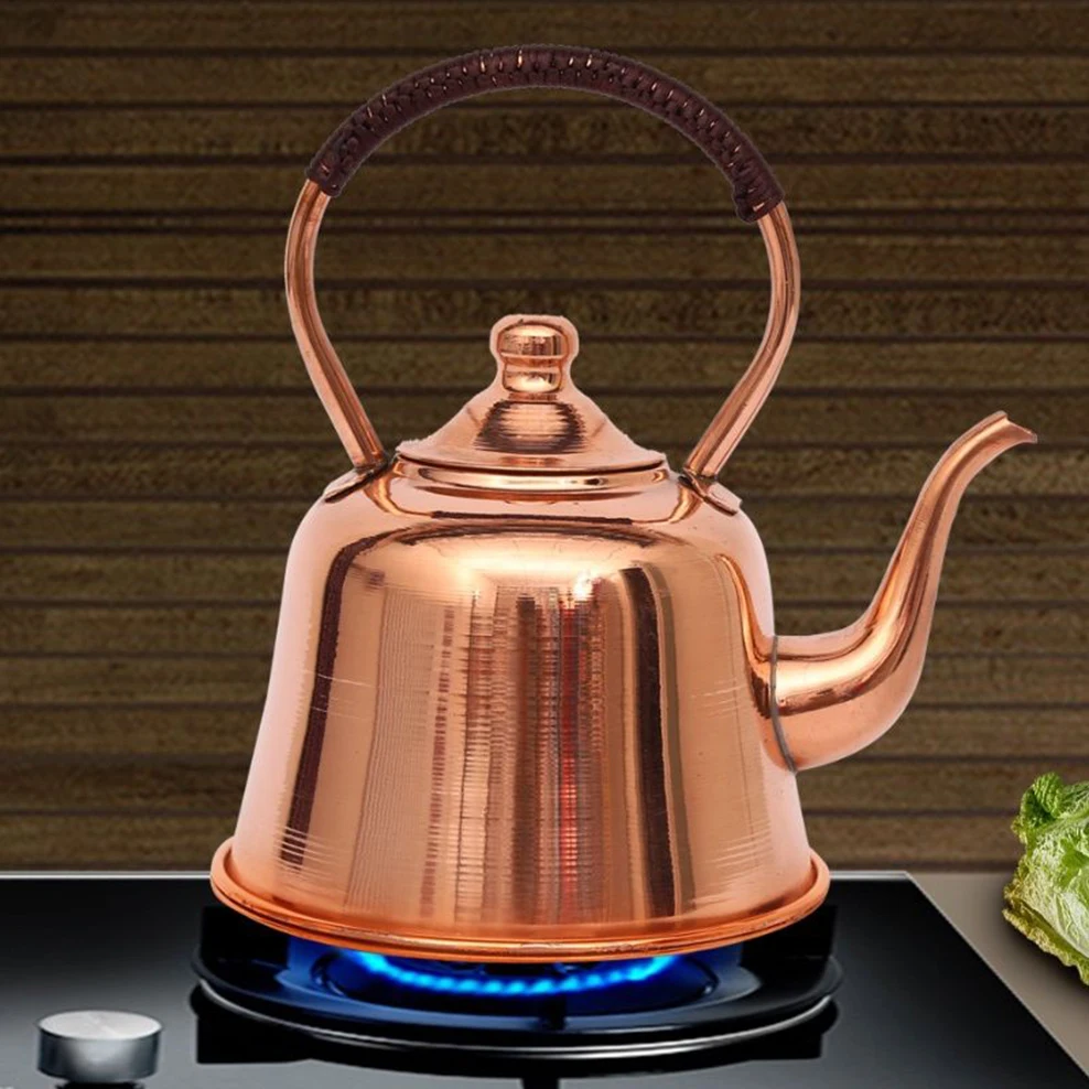 2L Pure Copper Teapot Handmade Red Copper Kettle Hot Pot Add Soup Pot Induction Cooker Boiling Water Kettle Cold Kettle For Home
2L Pure Copper Teapot Handmade Red Copper Kettle Hot Pot Add Soup Pot Induction Cooker Boiling Water Kettle Cold Kettle For Home
