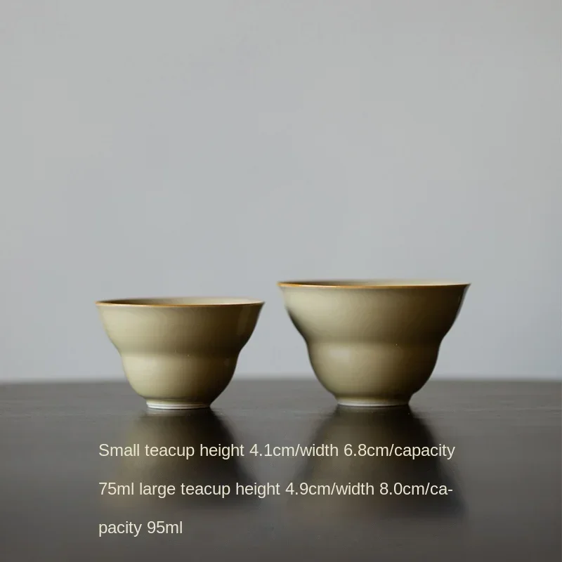 Jingdezhen Ding Ware Желтая глазурь на талии Складная чайная чашка из тыквы Фарфоровая мастер-чашка Женская чайная чашка Маленькие чайные чашки 
Jingdezhen Ding Ware Желтая глазурь на талии Складная чайная чашка из тыквы Фарфоровая мастер-чашка Женская чайная чашка Маленькие чайные чашки