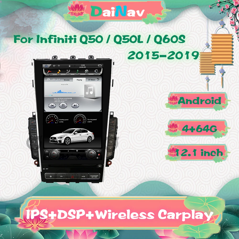 12.1" For Infiniti Q50S Q50L Q50 Q60 2015 2016 2017 2018 2019 Right Wheel Car Radio Multimedia DVD Player GPS Navigation CARPLAY
12.1" For Infiniti Q50S Q50L Q50 Q60 2015 2016 2017 2018 2019 Right Wheel Car Radio Multimedia DVD Player GPS Navigation CARPLAY
