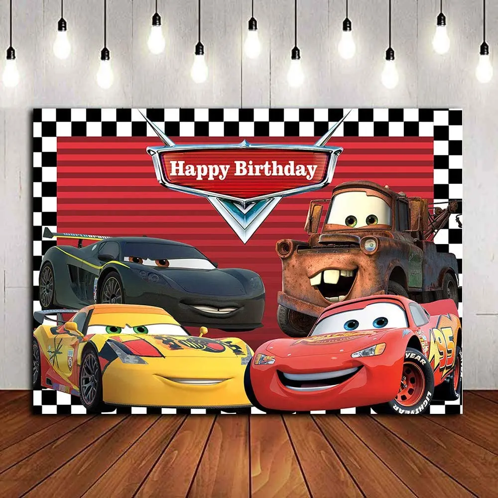 Cartoon Car Mobilization Birthday Party Themed Backdrops Car Racing Story Photo Backgrounds for Kids Birthday Party Decorations
Cartoon Car Mobilization Birthday Party Themed Backdrops Car Racing Story Photo Backgrounds for Kids Birthday Party Decorations
