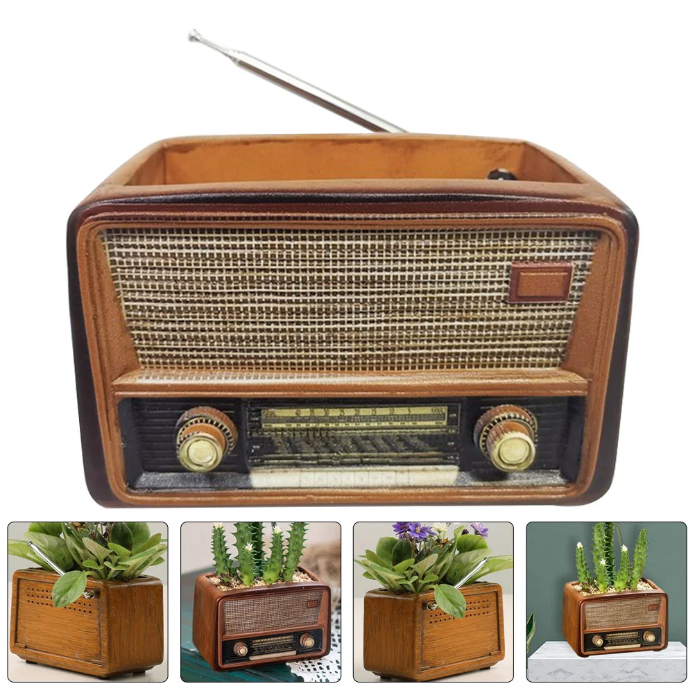 Flowerpot Rustic Wedding Decor Radio Pot Indoor Succulent Pot Resin Mini Flower Pot
Flowerpot Rustic Wedding Decor Radio Pot Indoor Succulent Pot Resin Mini Flower Pot