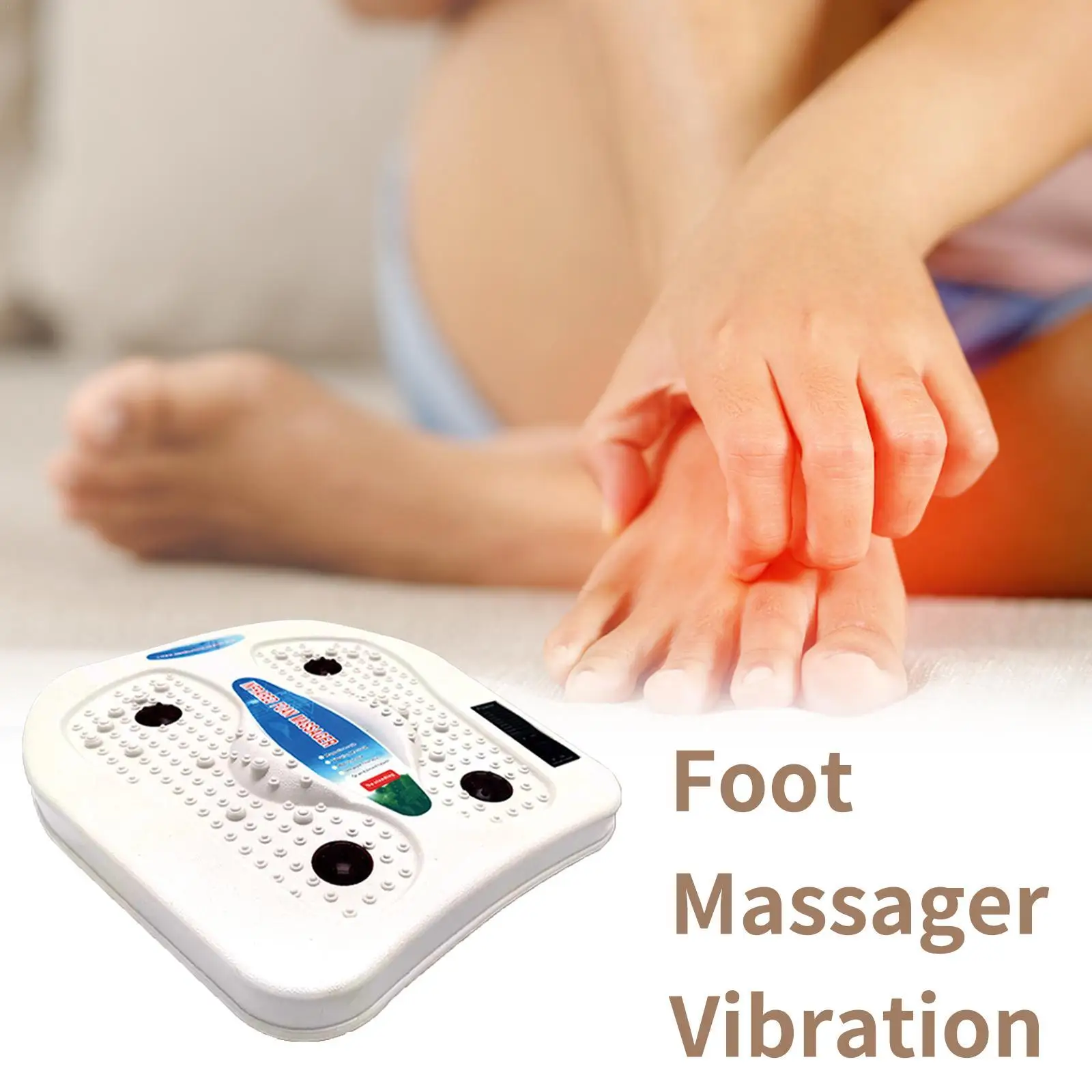 

Home Electric Sole Acupoint Massager Heating Infrared Physiotherapy Pedicure Machine Vibrating Sole Massager