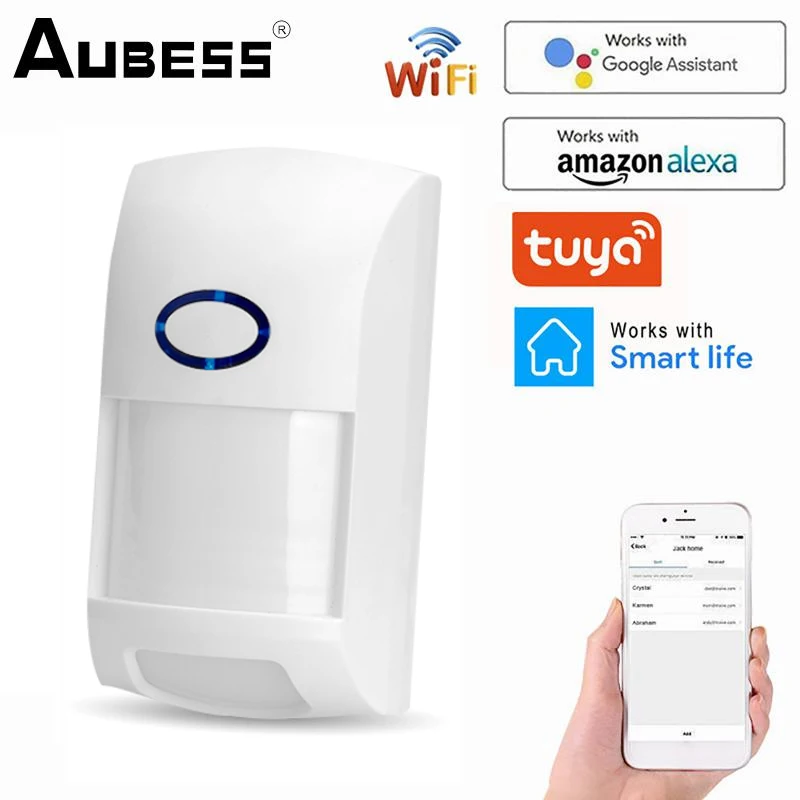 Outdoor Wireless PIR Alarm Motion Sensor Compatible With Tuya/Smart Life APP Home Security Tuya Smart WiFi Infrared Detectors
Outdoor Wireless PIR Alarm Motion Sensor Compatible With Tuya/Smart Life APP Home Security Tuya Smart WiFi Infrared Detectors