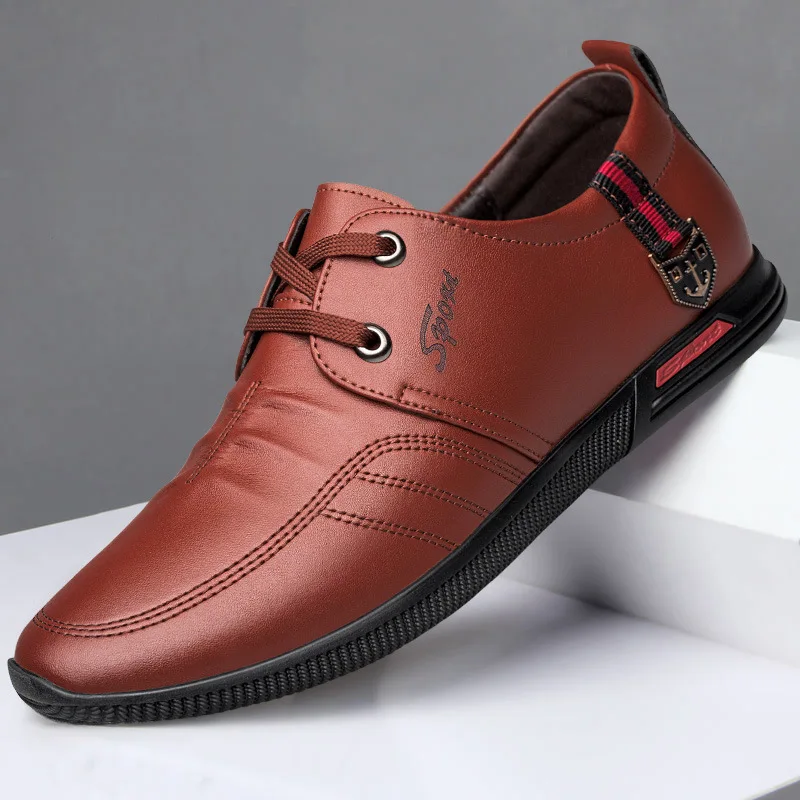 Sping Autumn New Leather Men Shoes Casual Sneakers Light Cozy Loafers Business Sport Flat Round Toe Peas Driving Walking
Sping Autumn New Leather Men Shoes Casual Sneakers Light Cozy Loafers Business Sport Flat Round Toe Peas Driving Walking
