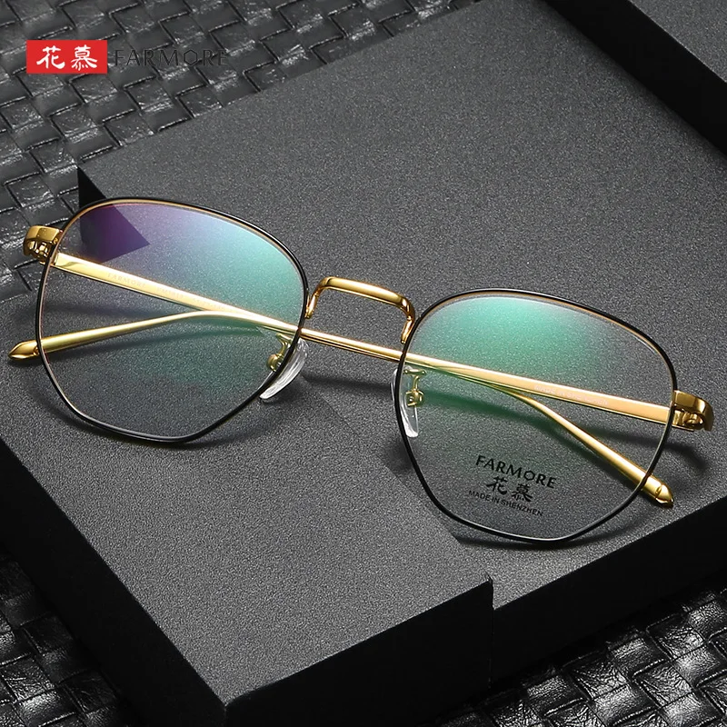 Factory Plain Glasses Women's with Myopic Glasses Option Glasses Frame Men's Fashion Trendy Pure Titanium Glasses Rim
Factory Plain Glasses Women's with Myopic Glasses Option Glasses Frame Men's Fashion Trendy Pure Titanium Glasses Rim