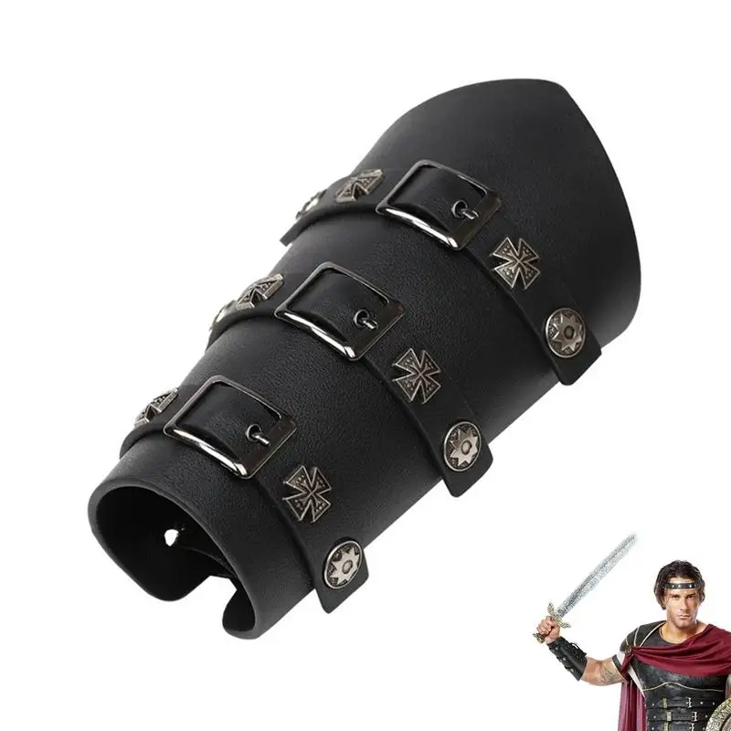 Medieval Faux Leather Arm Guards Halloween Viking Cosplay Accessories Buckle Bracers Knight Armband Retro Wristband Renaissance
Medieval Faux Leather Arm Guards Halloween Viking Cosplay Accessories Buckle Bracers Knight Armband Retro Wristband Renaissance
