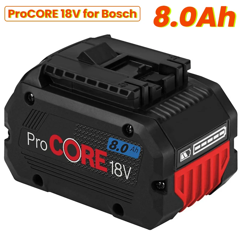 BAT609 18V 8000mAh ProCORE Li-ion Rechargeable Battery for Bosch Power Tools BAT610G BAT618G BAT620 BAT622 GSR18V-LI 21700 Cells
BAT609 18V 8000mAh ProCORE Li-ion Rechargeable Battery for Bosch Power Tools BAT610G BAT618G BAT620 BAT622 GSR18V-LI 21700 Cells